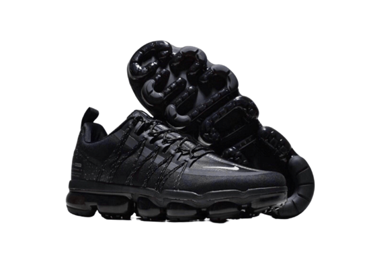 נעלי נייק-NIKE AIR VAPROMAX 2019 - BLACK - LOGO WHITE – תמונה 3