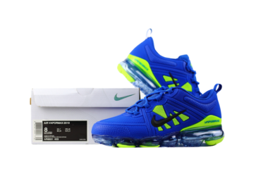 נעלי נייק-NIKE AIR VAPROMAX 2019 – BLUE-BITTER LIME (1)