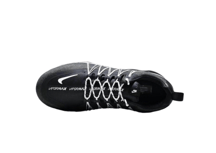 נעלי נייק-NIKE AIR VAPROMAX 2019 - DARK GRAY - WHITE LOGO – תמונה 3