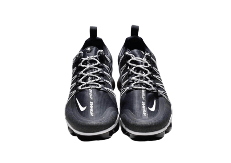 נעלי נייק-NIKE AIR VAPROMAX 2019 - DARK GRAY - WHITE LOGO – תמונה 4