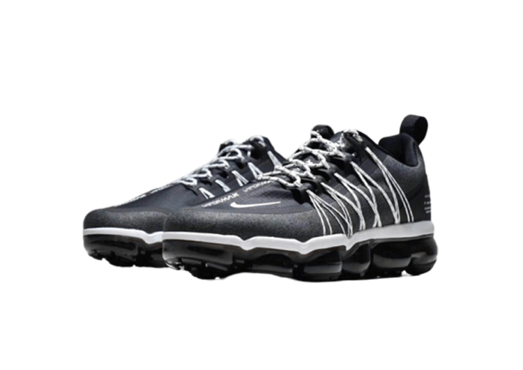 נעלי נייק-NIKE AIR VAPROMAX 2019 - DARK GRAY - WHITE LOGO – תמונה 7