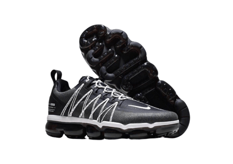 נעלי נייק-NIKE AIR VAPROMAX 2019 - DARK GRAY - WHITE LOGO – תמונה 8