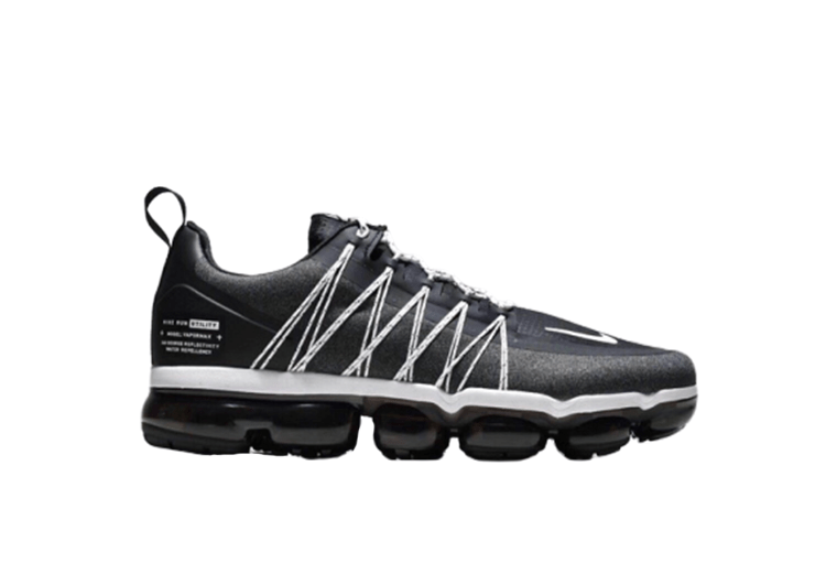 נעלי נייק-NIKE AIR VAPROMAX 2019 - DARK GRAY - WHITE LOGO – תמונה 2