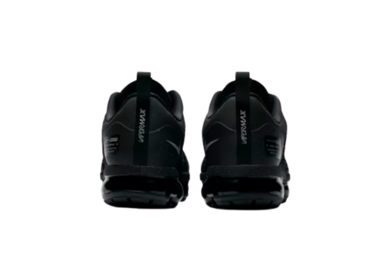 נעלי נייק-NIKE AIR VAPROMAX 2019 - FULL-BLACK - WHITE LOGO – תמונה 4