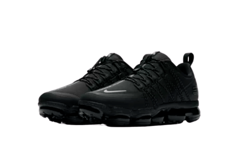 נעלי נייק-NIKE AIR VAPROMAX 2019 - FULL-BLACK - WHITE LOGO – תמונה 2