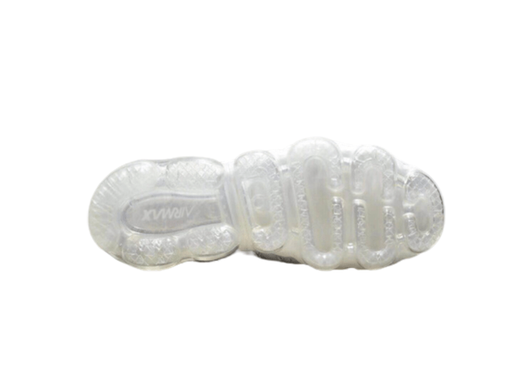 נעלי נייק-NIKE AIR VAPROMAX 2019 - FULL WHITE - BLACK LOGO – תמונה 4