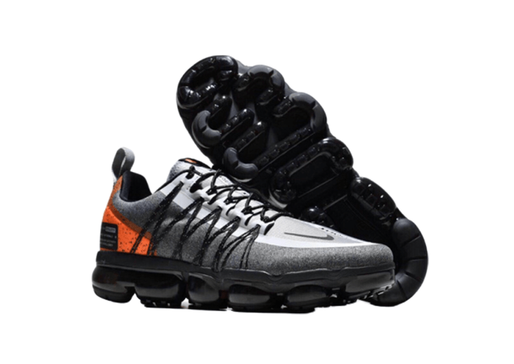 נעלי נייק-NIKE AIR VAPROMAX 2019 - WHITE - GRAY - ORG – תמונה 7