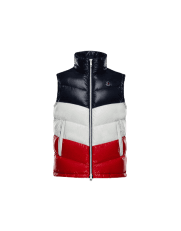 MONCLER COATS CATEGORY MEN & WOMEN - NAVY BLUE WHITE & RED