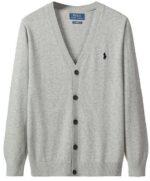 ראלף לורן-RL SWETER JACKET MEN'S LIGHT GREY