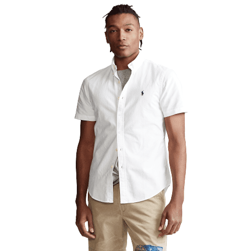 ראלף לורן-RALPH LAUREN SHIRT MEN'S SHORT WHITE – תמונה 3
