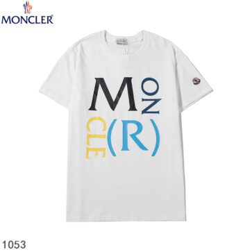 MONCLER SHORT MEN T-SHIRT WHITE