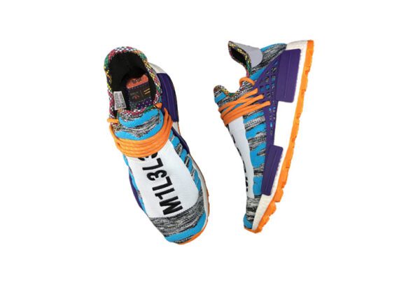נעלי אדידס-ADIDAS Human Race Running Shoes – Skay-Blue - Purple - ORG
