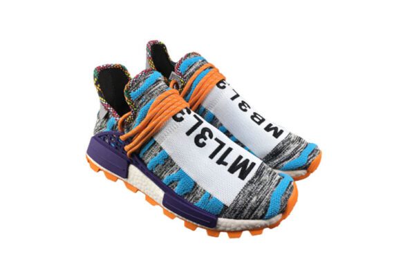נעלי אדידס-ADIDAS Human Race Running Shoes – Skay-Blue - Purple - ORG
