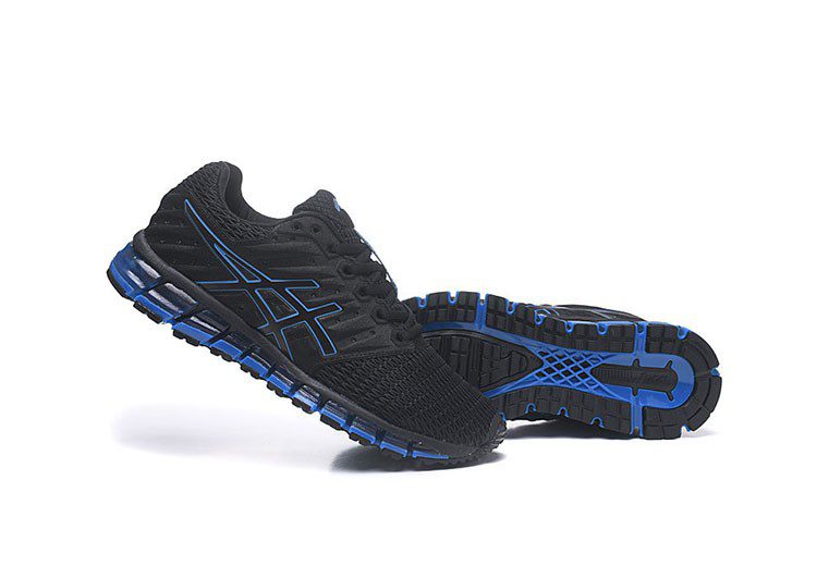 נעלי אסיקס-ASICS - Black & Blue Border – תמונה 3