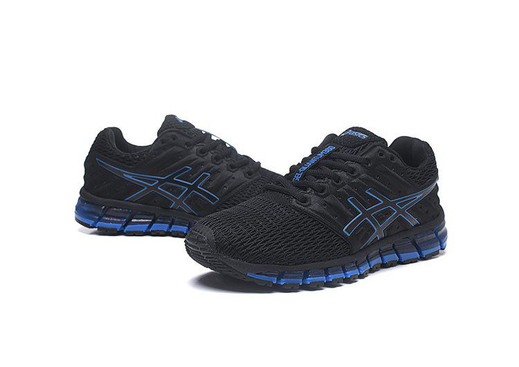 נעלי אסיקס-ASICS - Black & Blue Border – תמונה 5