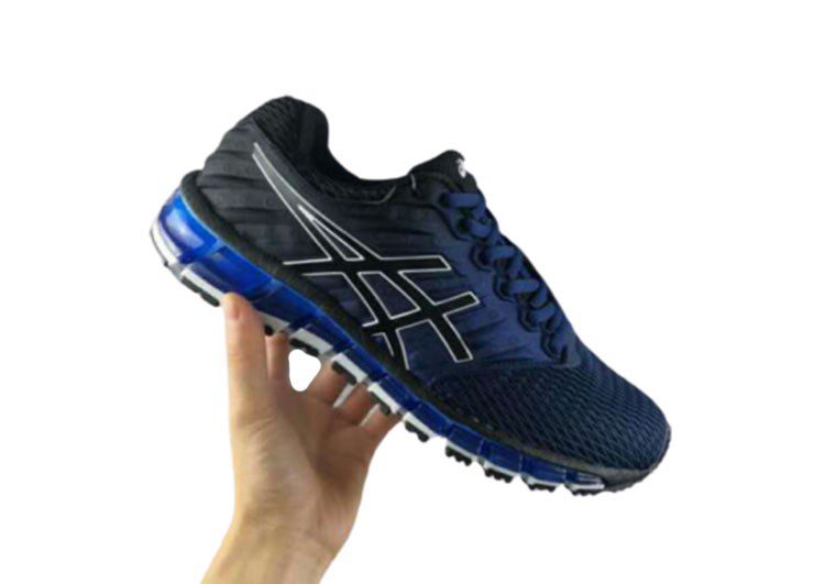 נעלי אסיקס-ASICS - Black & Dark-Blue Border – תמונה 4