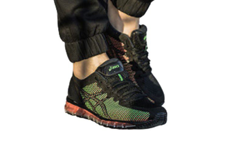 נעלי אסיקס-ASICS - Black & Green – תמונה 7