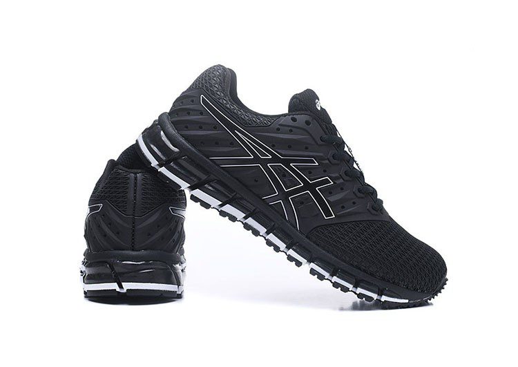נעלי אסיקס-ASICS - Black & White Border – תמונה 4