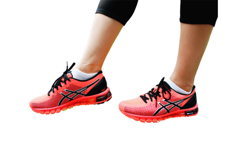 נעלי אסיקס-ASICS - Coral Pink Black – תמונה 7