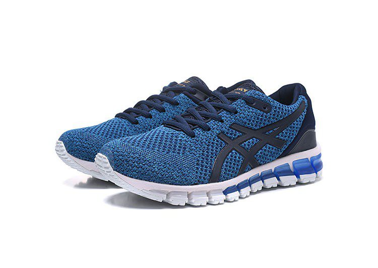 נעלי אסיקס-ASICS - KNIT 2 - Blue & White – תמונה 2