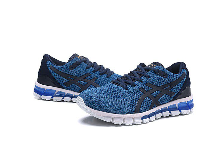 נעלי אסיקס-ASICS - KNIT 2 - Blue & White – תמונה 5