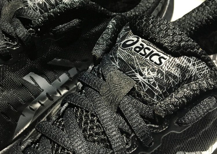 נעלי אסיקס-ASICS - Mesh - Black - Dark Border – תמונה 11