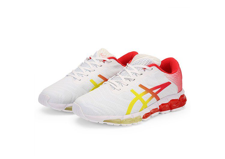 נעלי אסיקס-ASICS - QUANTUM - White - Powder – תמונה 4