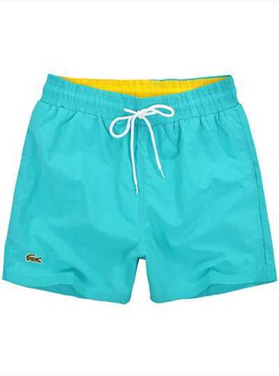 לקוסט-LACOSTE SWIM BEACH MEN - Aquamarine Blue