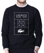 לקוסט-LACSOTE SWETER MEN DESGIN- BLACK
