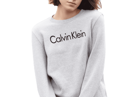 CK Round Neck Sweater Women-Gray