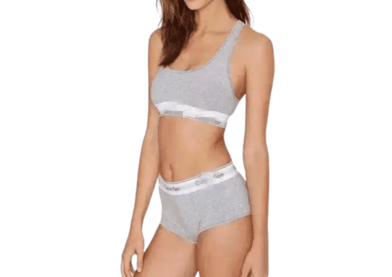 CK Women's SET Black and White Gray Flat Angle and Triangle