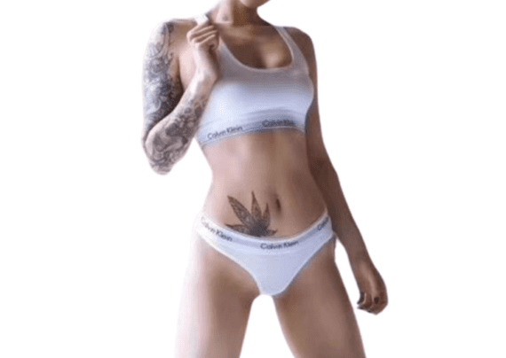 CK Women's SET Black and White Gray Flat Angle and Triangle