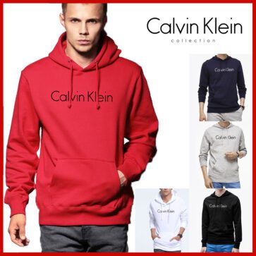 סווטשירט קלווין קליין גברים כולל קפוצ'ון