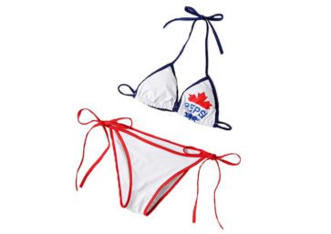 DSQUARED2 BIKINI WOMEN-White & Red