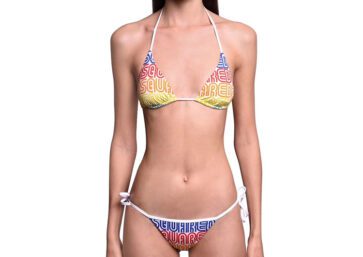 DSQUARED2 BIKINI WOMEN-White Red Yellow Blue