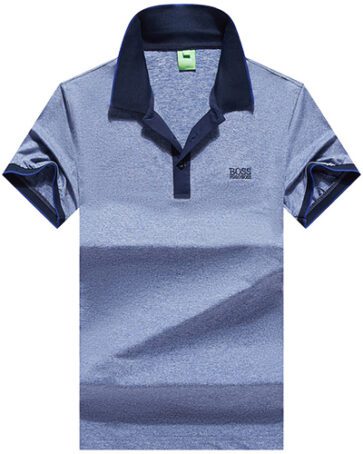 בוס-HUGO BOSS POLO TSHIRT MEN'S- Rock Blue