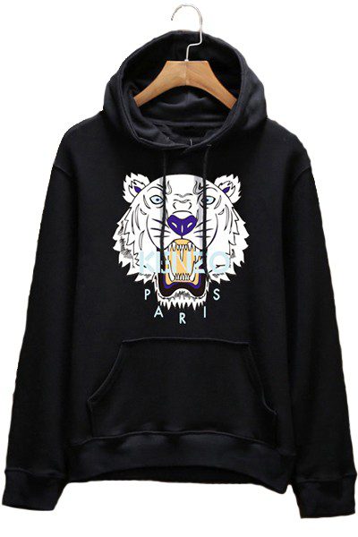 קנזו-KENZO קנזו קפוצ'ונים לגברים ונשים-BLACK