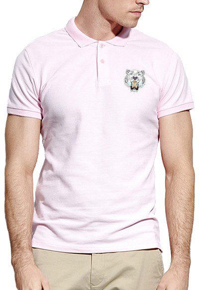 KENZO-קנזו חולצות פולו שרוול קצר לגברים - Light Pink