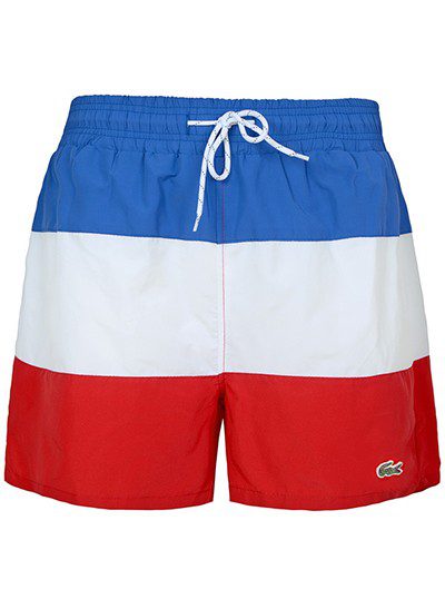 לקוסט-LACOSTE SWIM BEACH MEN - Red & Blue