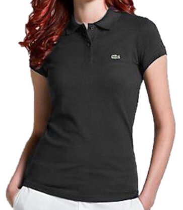 לקוסט-LACSOTE TSHIRT WOMEN POLO SHORT- Mine Shaft