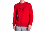 Large CK round neck sweater men-Red