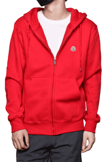 מונקלר-MONCLER HOODIES MEN'S RED