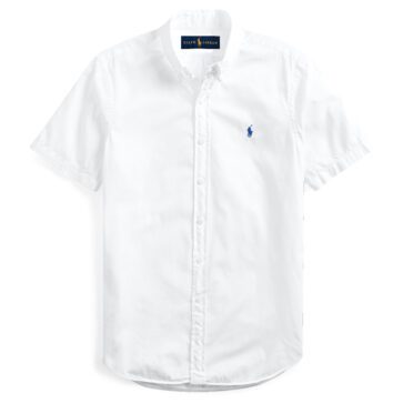 ראלף לורן-RALPH LAUREN SHIRT MEN'S SHORT WHITE