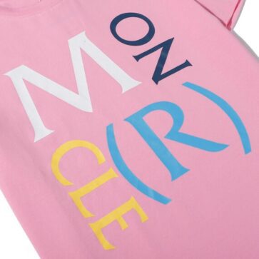 MONCLER SHORT MEN T-SHIRT PINK