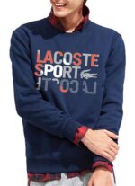 לקוסט-LACSOTE SWETER MEN DESGIN- NAVY BLUE