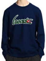 לקוסט-LACSOTE SWETER MEN DESGIN- NAVY BLUE