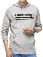 לקוסט-LACSOTE HOODIES MEN DESGIN - GRAY
