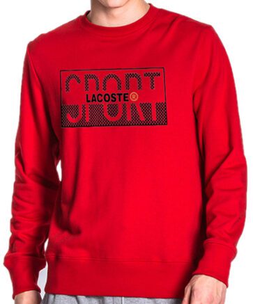 לקוסט-LACSOTE  SWETER MEN DESGIN - RED