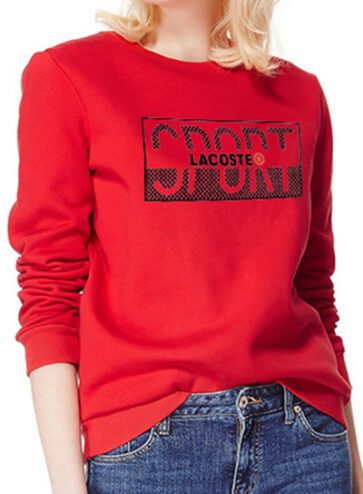 לקוסט-LACSOTE  SWETER WOMEN DESGIN- RED
