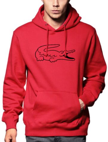 לקוסט-LACSOTE HOODIES MEN DESGIN - RED